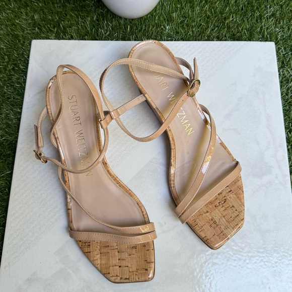 Stuart Weitzman
Oasis 50MM Leather Wedge Sandalsa size 7 Adobe (Nude) Cork - Picture 8 of 13